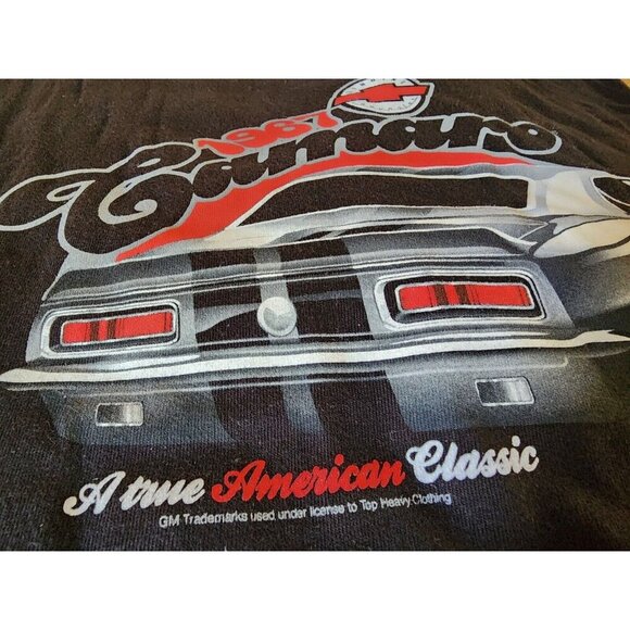 1967 GM Chevy Camaro Racing Stripes 100% Cotton Shirt Mens XL | Chvlevrolet - Picture 4 of 7